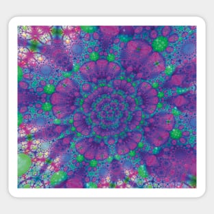 Fractal Flower in The Tropics Sticker